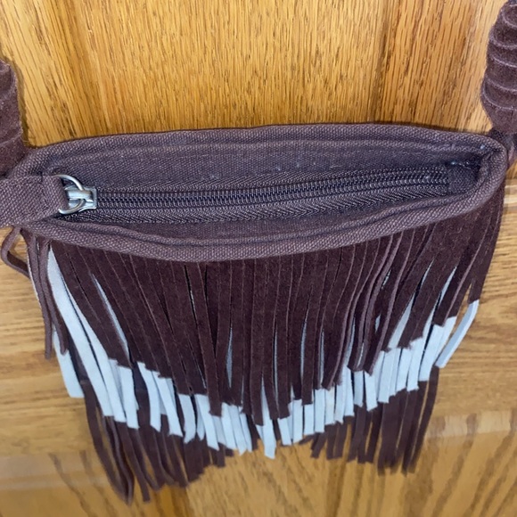Fringe crossbody bag • approx 7” wide & 8” tall - Picture 7 of 7